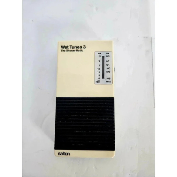 Vintage 1985 Wet Tunes 3 AM/FM Shower Radio, Salton Inc, RARE - Picture 2 of 7